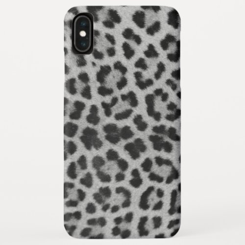 Leopard Print In Black And White iPhone XS Max Case