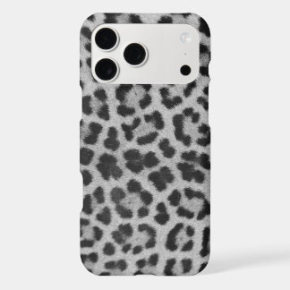 Leopard Print In Black And White iPhone 17 Pro Max Case