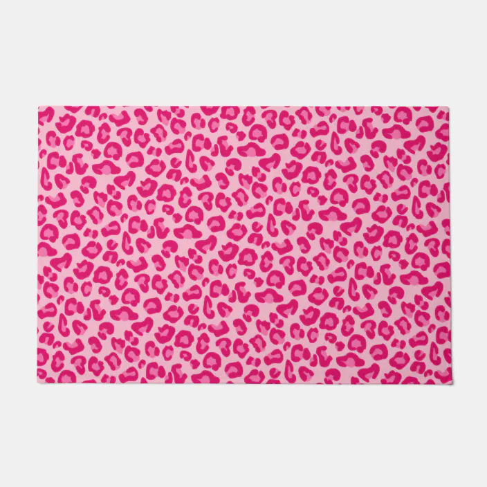 hot pink leopard print background