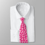 Leopard Print In Pastel Pink, Hot Pink And Fuchsia Neck Tie at Zazzle