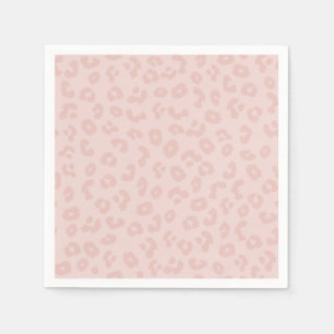 Leopard Print in Pink Paper Napkins