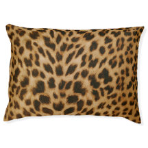 Leopard Print Indoor Dog Bed Large