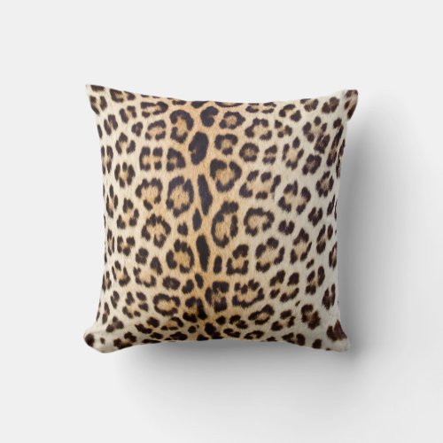 Leopard Print IndoorOutdoor Throw Pillows