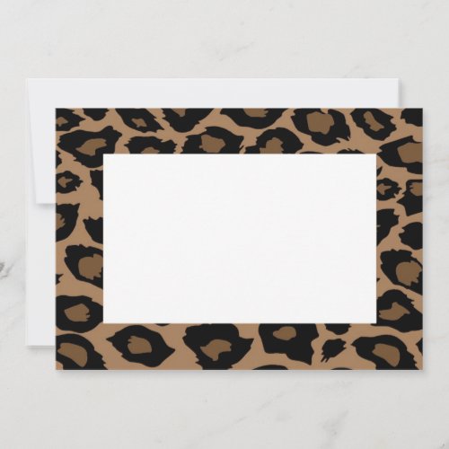 Leopard Print Invitation
