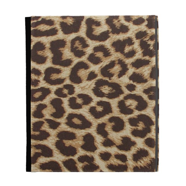 Leopard Print iPad Folio Case (Back)