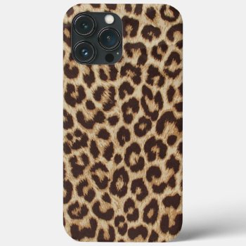 Leopard Print Iphone 13 Pro Max Case by bestgiftideas at Zazzle