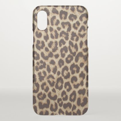 Leopard Print iPhone X Case