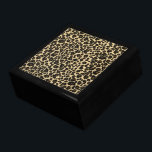 Leopard Print Jewelry Box<br><div class="desc">Large black wooden gift box with an image of gorgeous leopard print. See the entire Safari Gift Box collection in the PARTY FAVORS section.</div>