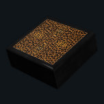 Leopard Print Keepsake Box<br><div class="desc">Nothing shows off your wild side like an animal print.
Keep your dresser uncluttered and organized with this handsome black lacquer box featuring a leopard skin tile insert.
Display it anywhere you want to add a touch of elegance.</div>