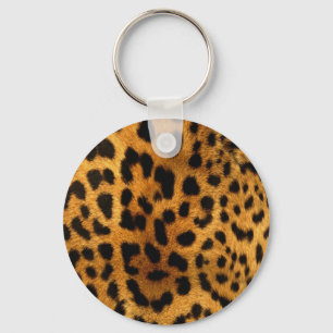 leopard print keychain