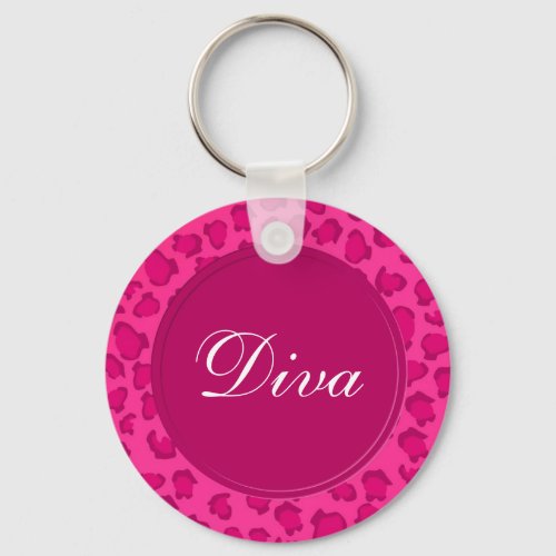 Leopard Print Keychain