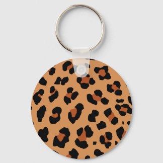 Leopard Print Keychain