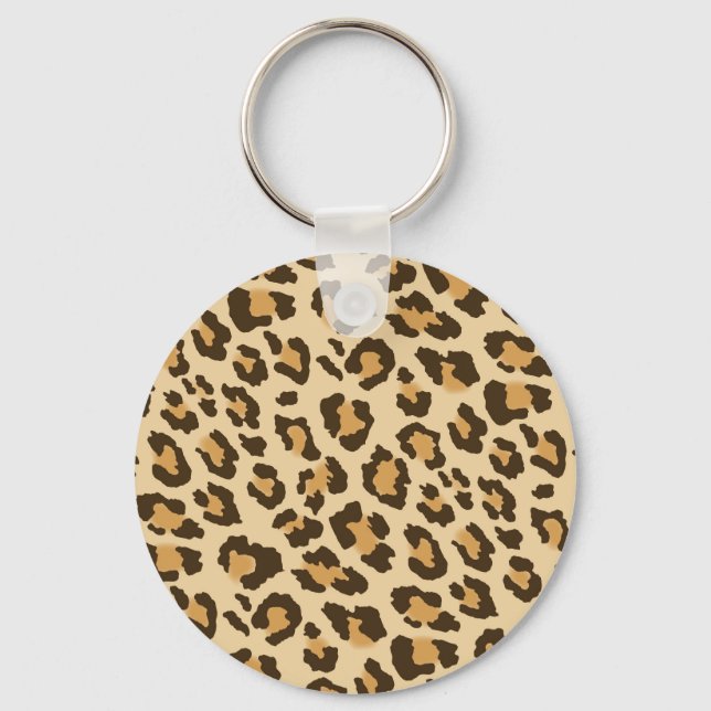 Leopard Print Keychain (Front)