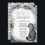 Leopard Print Kids Birthday Invitation<br><div class="desc">Leopard Print Kids Birthday Invitations – Cute, Safari, Jungle Party Cards Make your child's birthday a wild adventure with these adorable **leopard print birthday invitations**! Perfect for jungle, safari, and animal-themed parties, these customizable invitation cards add a touch of fun and elegance. Whether it's a toddler's birthday, a girl's pink...</div>