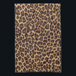 Leopard Print Kitchen Towel<br><div class="desc">Beautiful exotic spotted gold and black leopard print.</div>