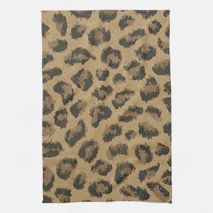 Leopard Print Kitchen Towel | Zazzle