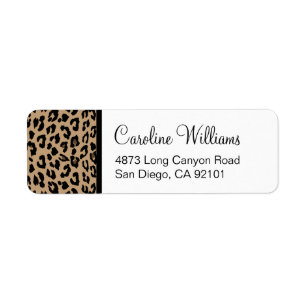 Leopard Print Label