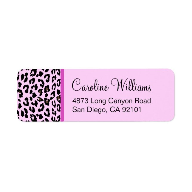 Leopard Print Label (Front)