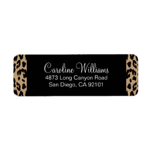 Leopard Print Label