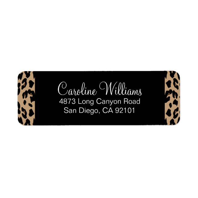 Leopard Print Label (Front)