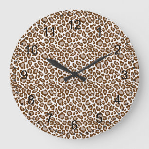 Leopard Print Large Clock