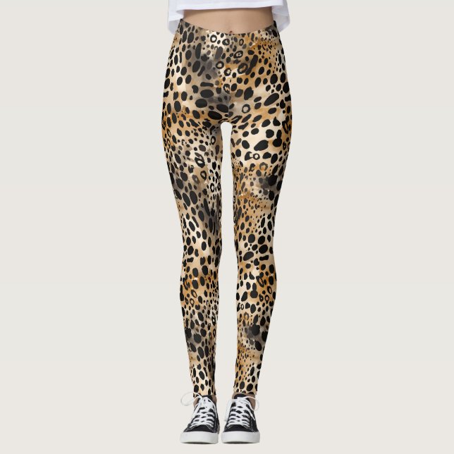 Leopard Print Leggings (Front)