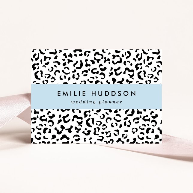 Leopard Print, Leopard Spots, Black And White Business Card (Creator Uploaded)