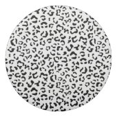 Leopard Print, Leopard Spots, Black And White Eraser (Back)