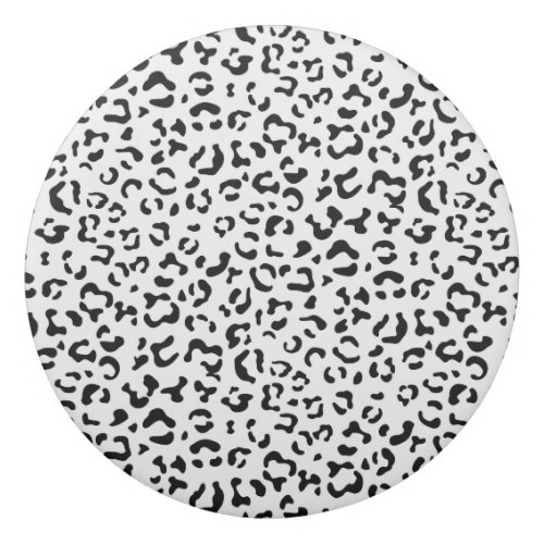 Leopard Print Leopard Spots Black And White Eraser