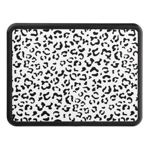 Leopard Print Leopard Spots Black And White Hitch Cover