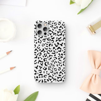 Leopard Print, Leopard Spots, Black And White iPhone 17 Case