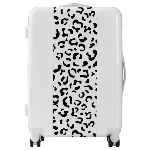 Leopard Print Leopard Spots Black And White Luggage