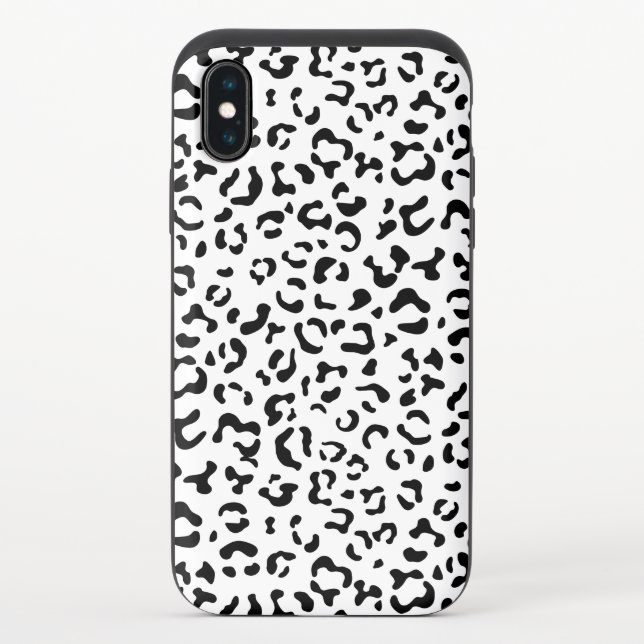 Leopard Print, Leopard Spots, Black And White Uncommon iPhone Case (Back)