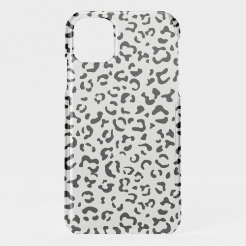 Leopard Print Leopard Spots Black And White iPhone 11 Case