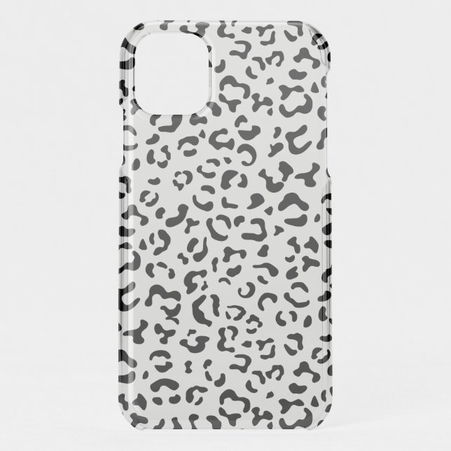 Leopard Print, Leopard Spots, Black And White Uncommon iPhone Case (Back)