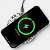 Leopard Print, Leopard Spots, Black And White Wireless Charger (Phone)