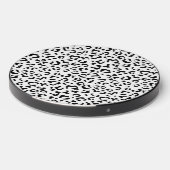 Leopard Print, Leopard Spots, Black And White Wireless Charger (Front 2)