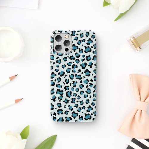 Leopard Print Leopard Spots Blue Leopard iPhone 11 Case