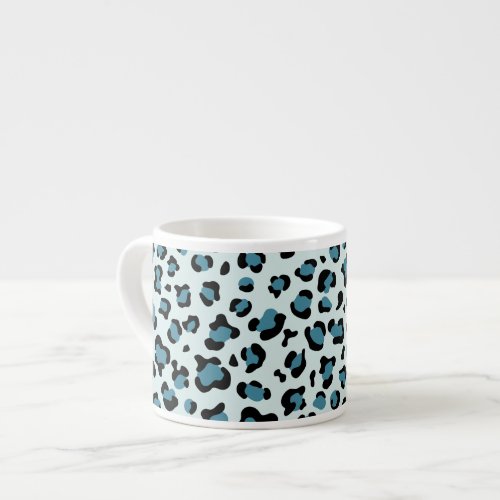 Leopard Print Leopard Spots Blue Leopard Espresso Cup