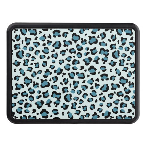 Leopard Print Leopard Spots Blue Leopard Hitch Cover