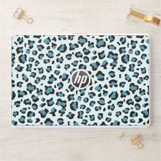 Leopard Print, Leopard Spots, Blue Leopard HP Laptop Skin