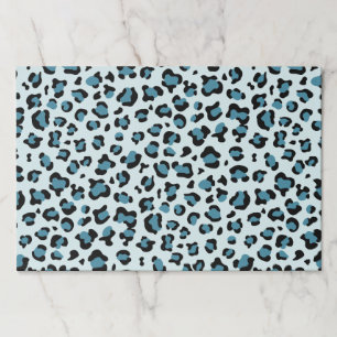 Leopard Print, Leopard Spots, Blue Leopard Paper Pad