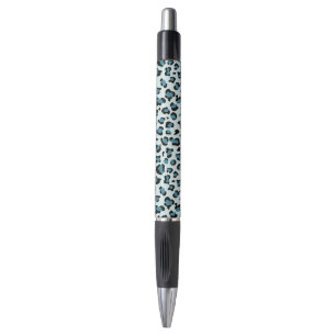 Leopard Print, Leopard Spots, Blue Leopard Pen