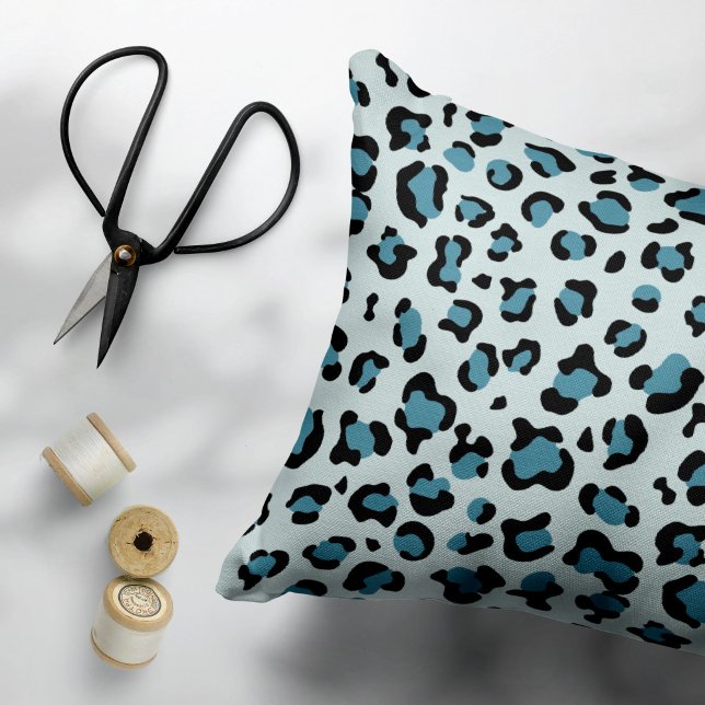 Leopard Print, Leopard Spots, Blue Leopard Pet Bed (Creator Uploaded)
