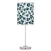 Leopard Print, Leopard Spots, Blue Leopard Table Lamp (Back)