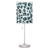 Leopard Print, Leopard Spots, Blue Leopard Table Lamp (Right)