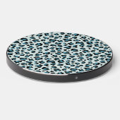 Leopard Print, Leopard Spots, Blue Leopard Wireless Charger (Front 2)