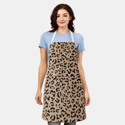 Leopard Print Leopard Spots Brown Leopard Apron