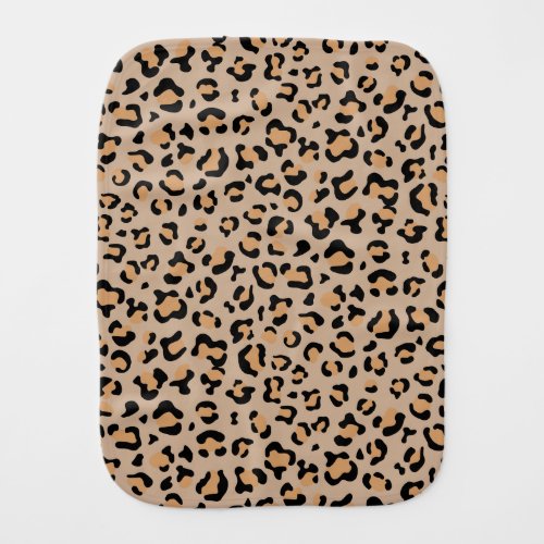 Leopard Print Leopard Spots Brown Leopard Baby Burp Cloth