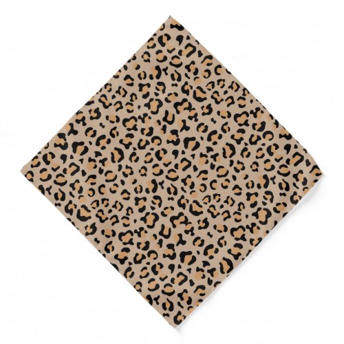 Leopard Print Leopard Spots Brown Leopard Bandana